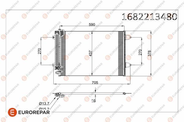 VOLKSWAGEN PASSAT 04-14 KLIMA RADYATÖRÜ 3C0820411C EUROREPAR