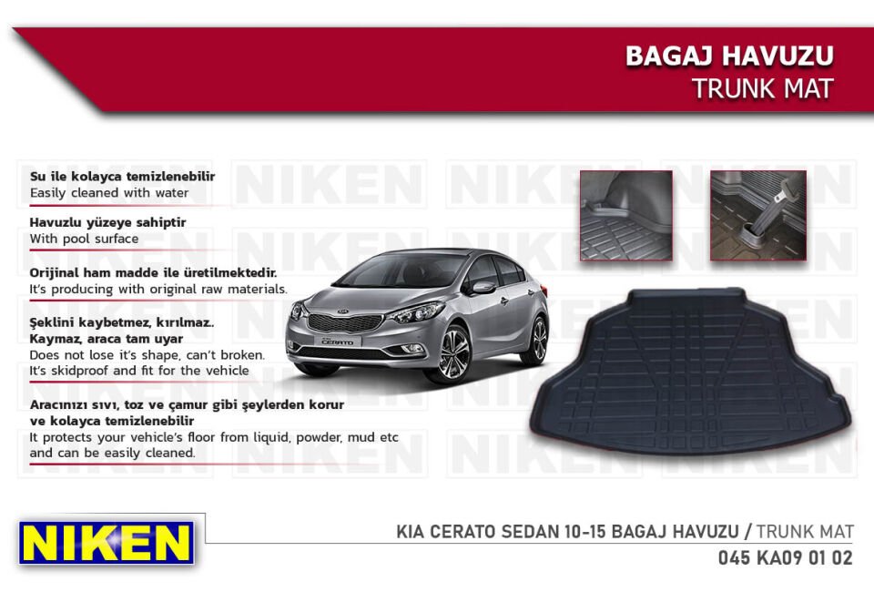 KIA CERATO SEDAN 10-15 BAGAJ HAVUZU