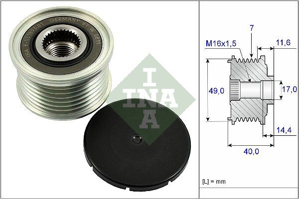 BMW E70 X5 06- ALTERNATÖR KASNAGI 12317560990 INA