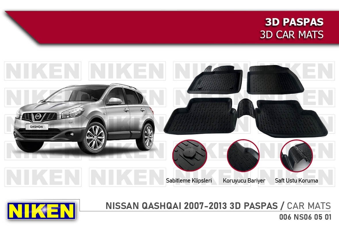 NISSAN QASHQAI 2014- 3D PASPAS