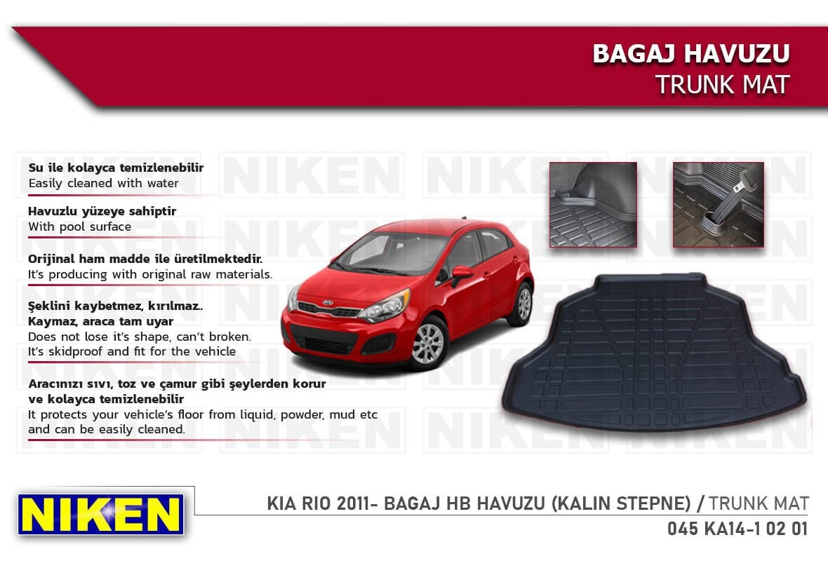 KIA RIO 2011- BAGAJ HB HAVUZU (KALIN STEPNE)