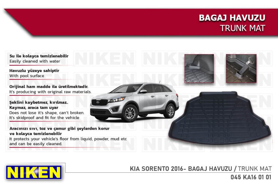 KIA SORENTO 2016- BAGAJ HAVUZU