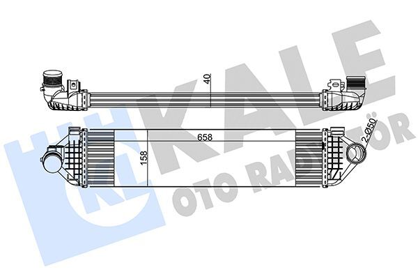 FORD MONDEO/S60/S80/V40/V60/V70 III 07- TURBO RADYATÖRÜ BV61 9L440 BE KALE