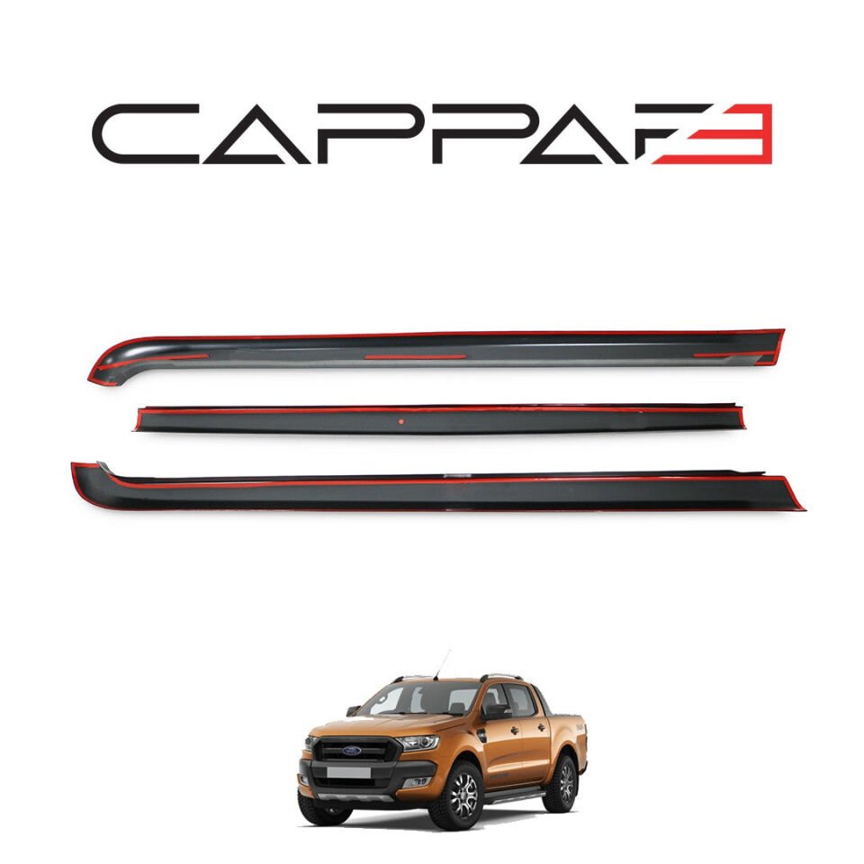Ford Ranger 2015-2019 Yıl Aralığı Uyumlu Kasa Kenar Koruma 3 Parça