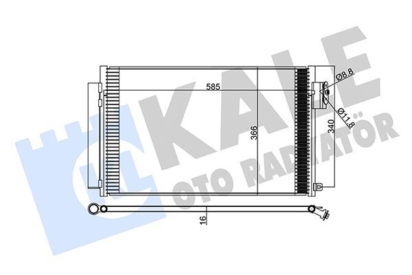 FIAT EGEA/500L 15- KLIMA RADYATÖRÜ 51887906 KALE