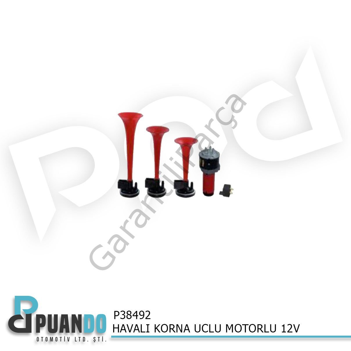 HAVALI KORNA UCLU MOTORLU 12V