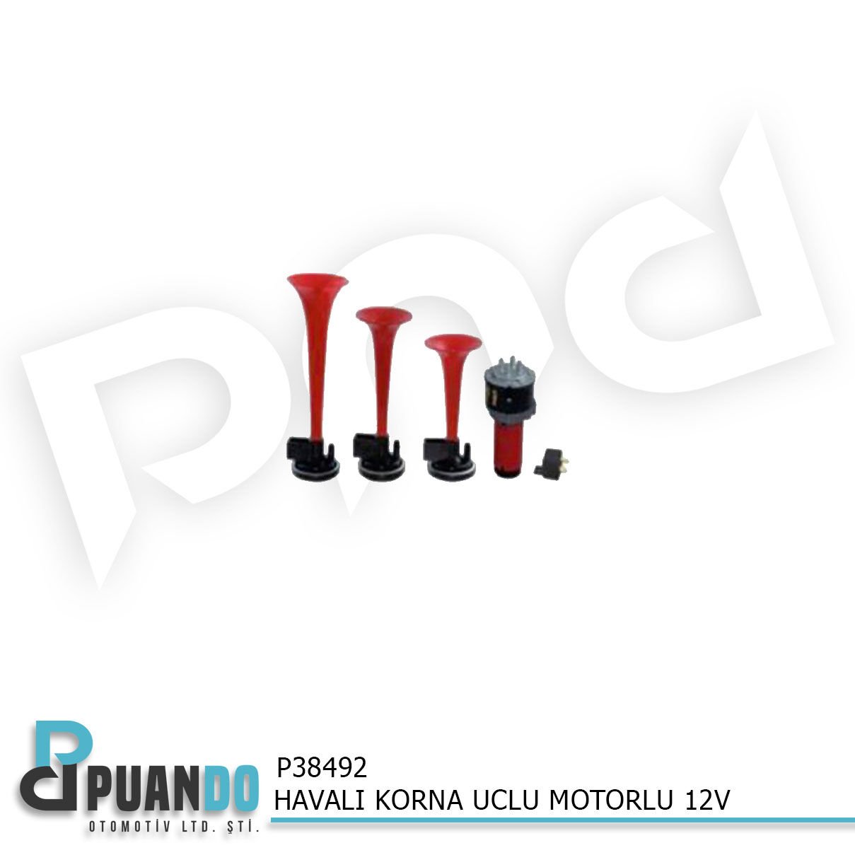 HAVALI KORNA UCLU MOTORLU 12V