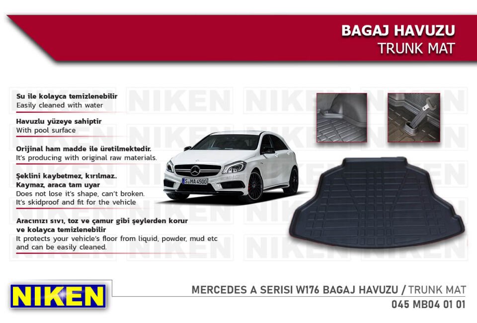 MERCEDES A SERISI W176 BAGAJ HAVUZU