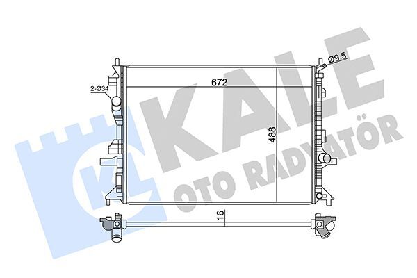 FORD FOCUS 18- SU RADYATÖRÜ JX61 8005 BD KALE