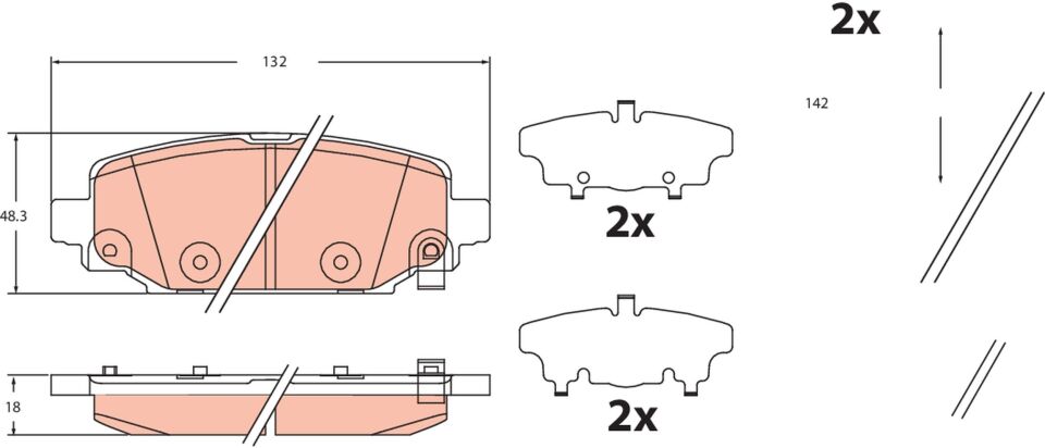 FIAT JEEP WRANGLER 17- FREN BALATASI ÖN 68385238AC TRW
