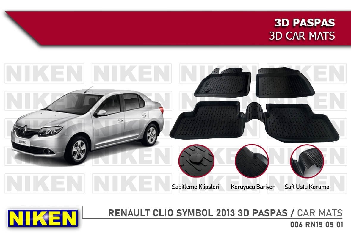 RENAULT CLIO 4 HB 2013- 3D PASPAS