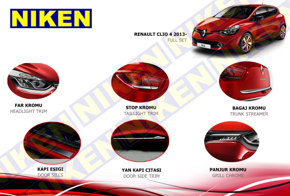 RENAULT CLIO 4 HB 2013- FULL KROM SET
