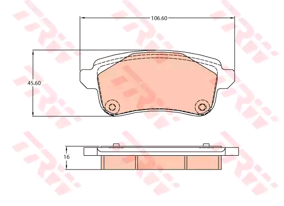 RENAULT MEGAN-IV/TALISMAN/LAGUNA-IV 15- FREN BALATASI ARKA 440608235R TRW