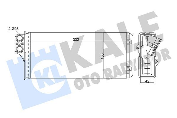 OPEL MOVANO A 99-04 KALORIFER RADYATÖRÜ 4501165 KALE