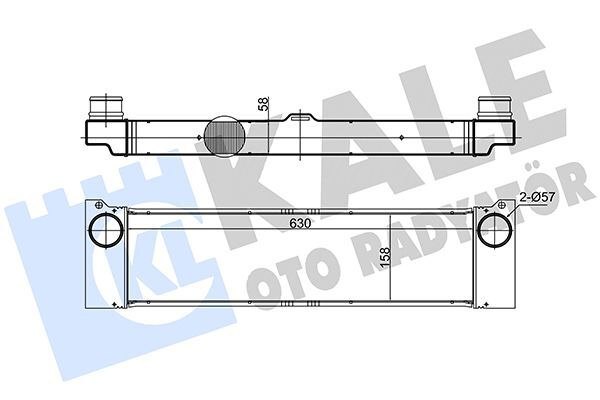 MERCEDES-BENZ W639 07- TURBO RADYATÖRÜ A6395010801 KALE