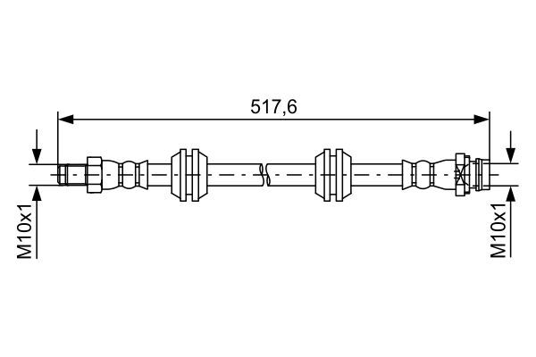 BMW FREELANDER 2 11-14 FREN HORTUMU ARKA LR008149 BOSCH