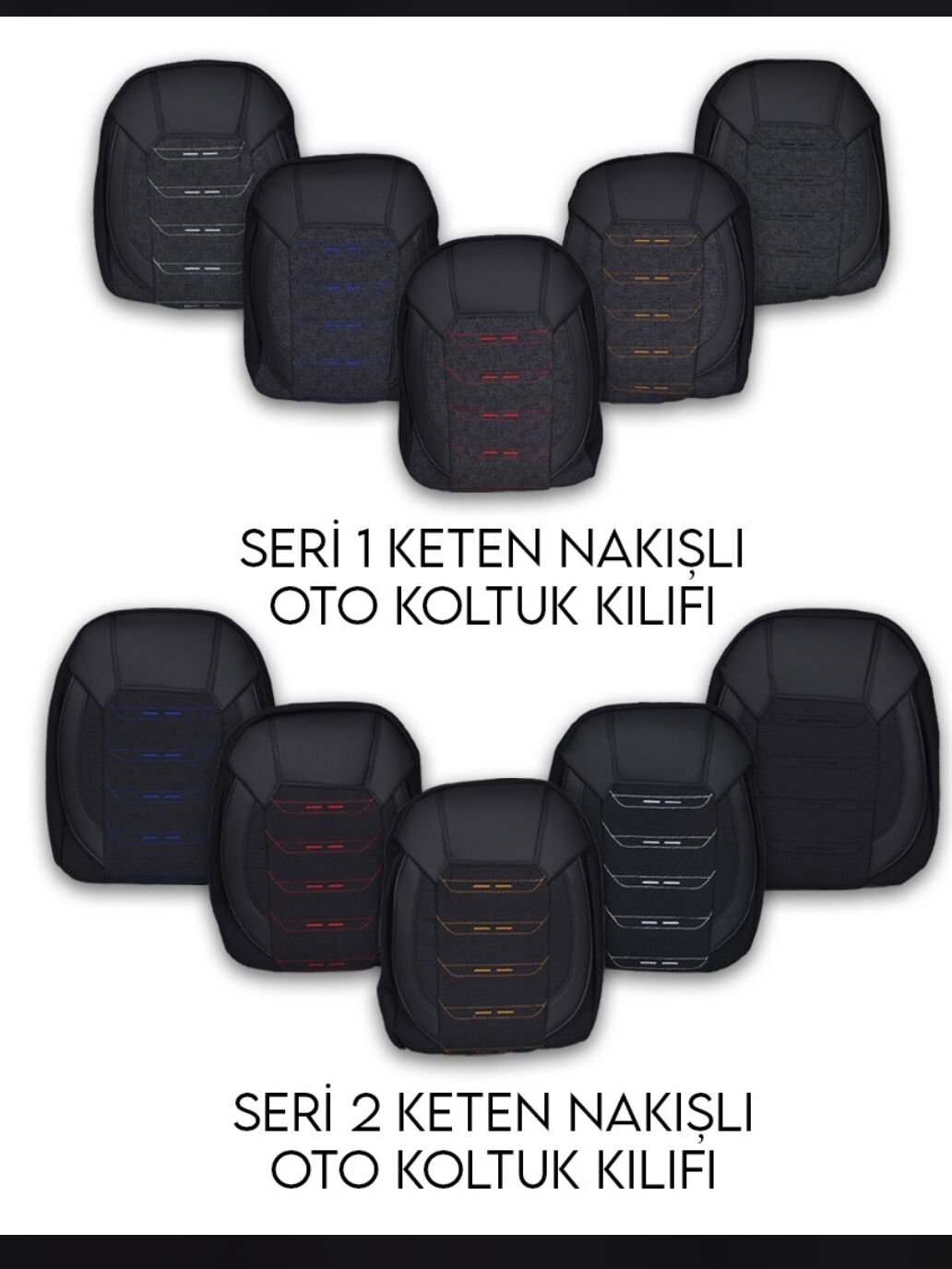 KOLTUK KILIFI TİCARİ KETEN KAPİTONE NAKIŞLLI