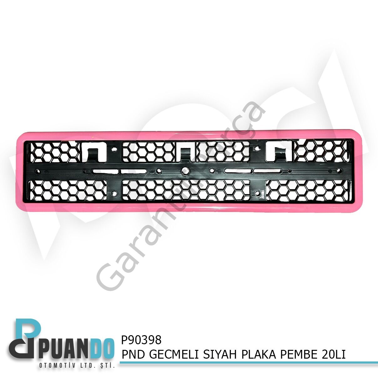 PND GECMELI SIYAH PLAKALIK PEMBE 20LI