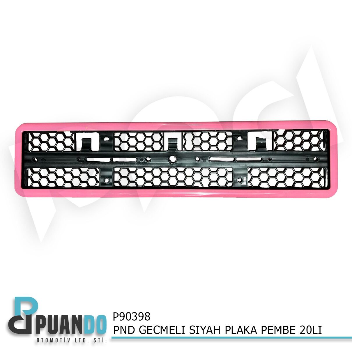 PND GECMELI SIYAH PLAKALIK PEMBE 20LI