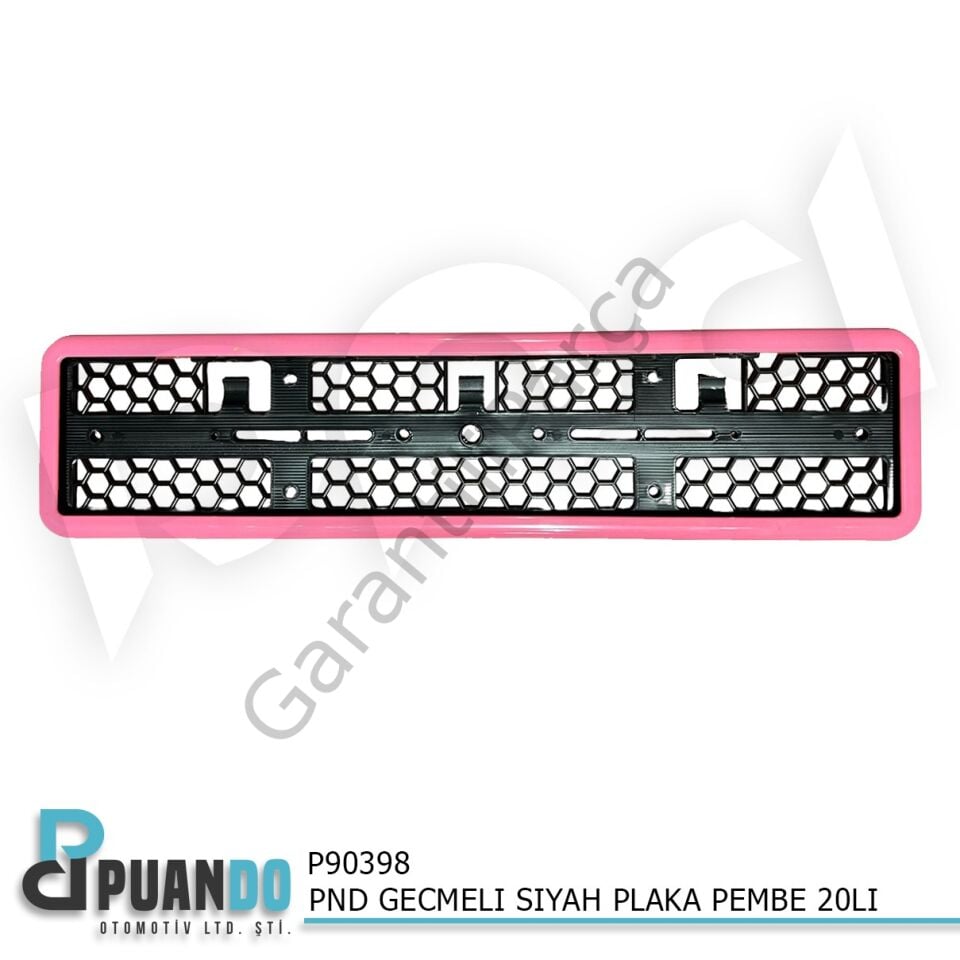 PND GECMELI SIYAH PLAKALIK PEMBE 20LI