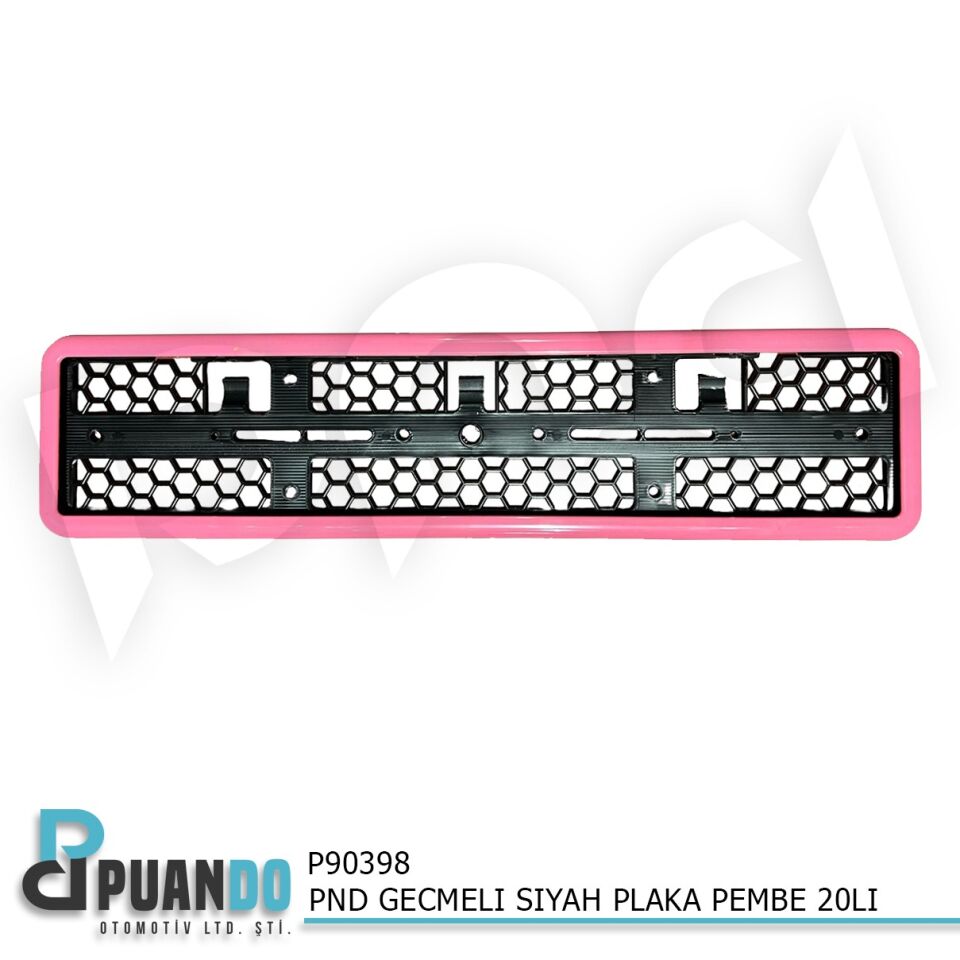 PND GECMELI SIYAH PLAKALIK PEMBE 20LI