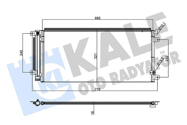 HONDA CIVIC (FC) 17- KLIMA RADYATÖRÜ 80100-TBC-A01 KALE