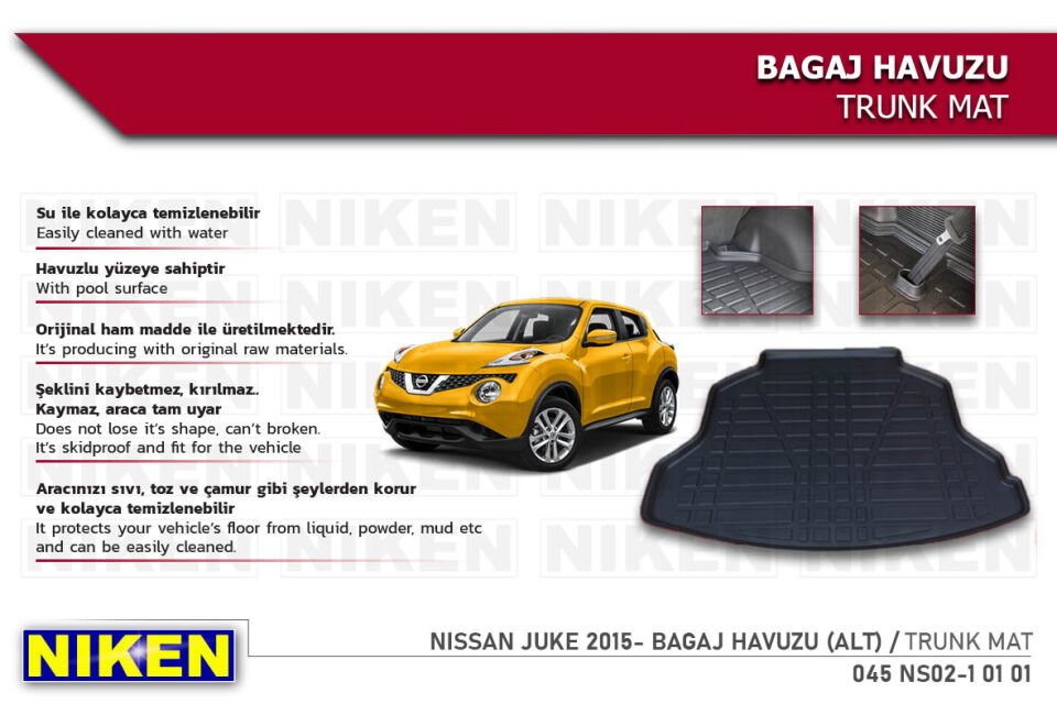 NISSAN JUKE 2015- BAGAJ HAVUZU (ALT)