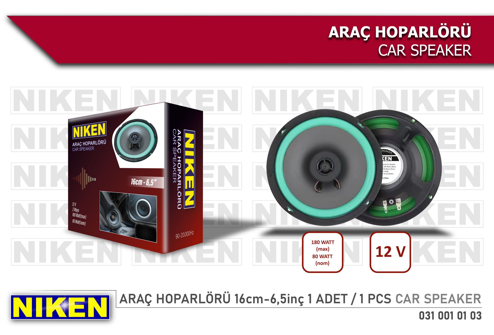 ARAÇ HOPARLÖRÜ 16CM 6.5İNÇ /ADET