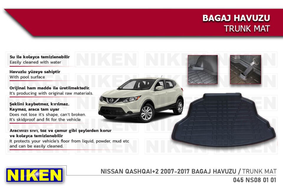 NISSAN QASHQAI+2 2007-2017 BAGAJ HAVUZU