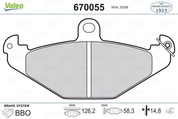 RENAULT LAGUNA I/SARANE I-II FREN BALATASI ARKA 7701203124