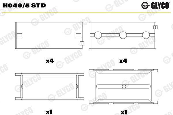 VOLVO S40 S60 S80 V70 XC70 94- ANA YATAK 30731543 GLYCO