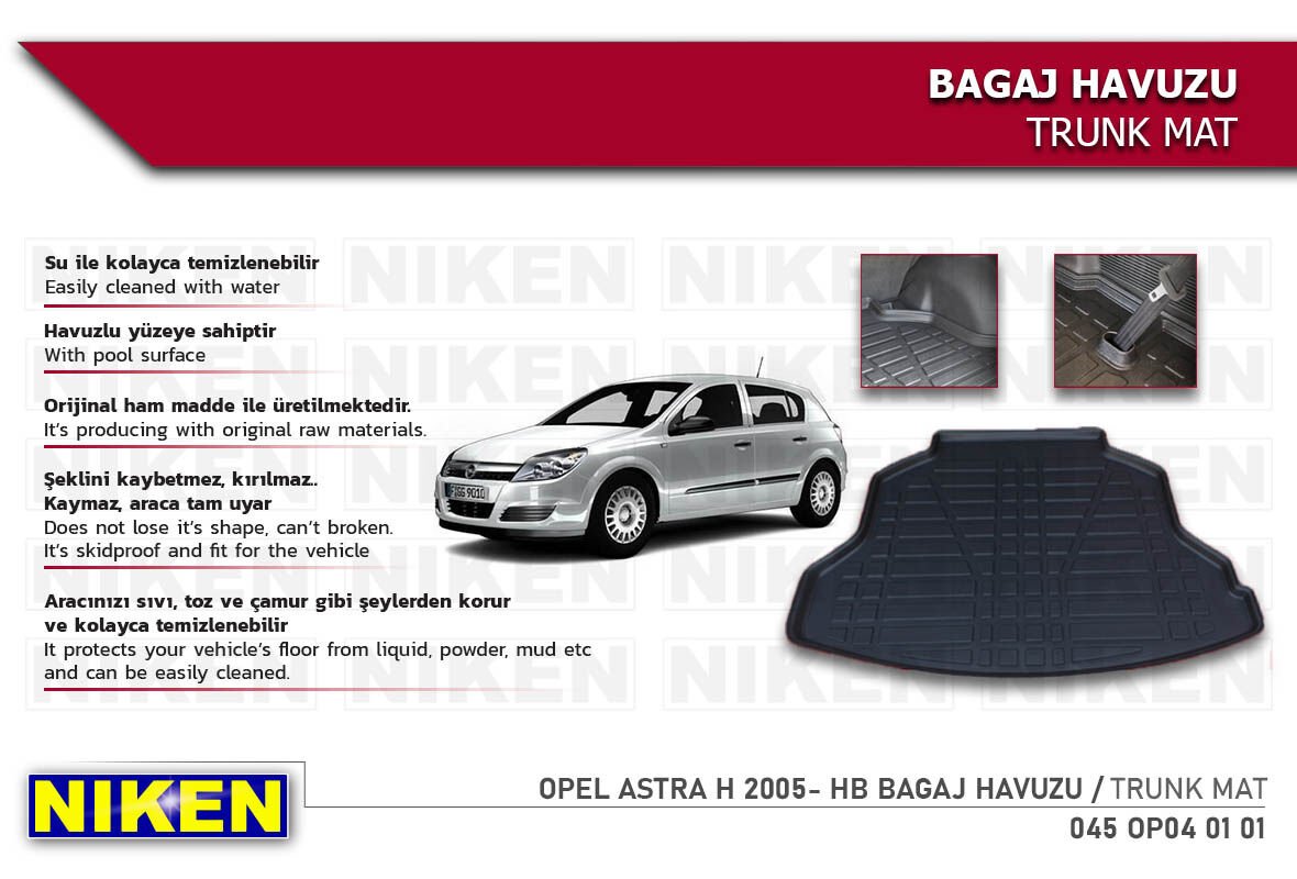 OPEL ASTRA H 2005- SEDAN BAGAJ HAVUZU