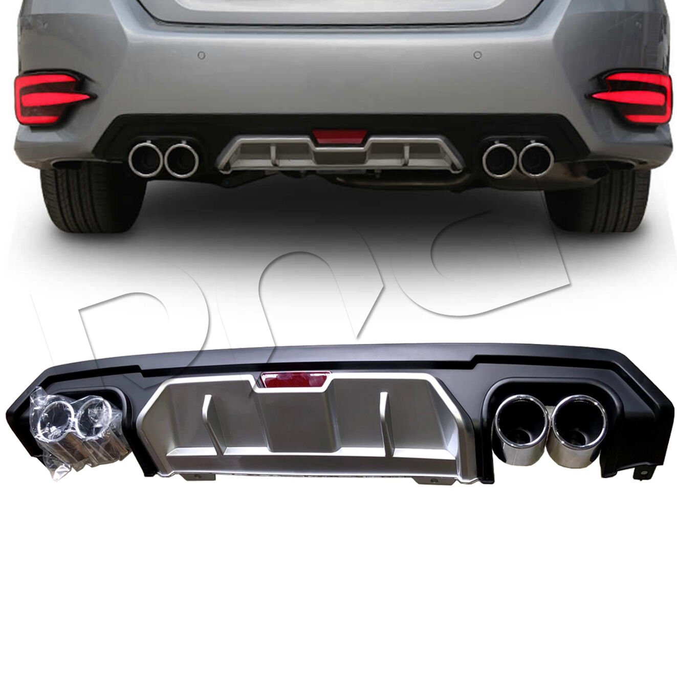 2017+ HONDA CIVIC DIFUZOR TURBO GRI