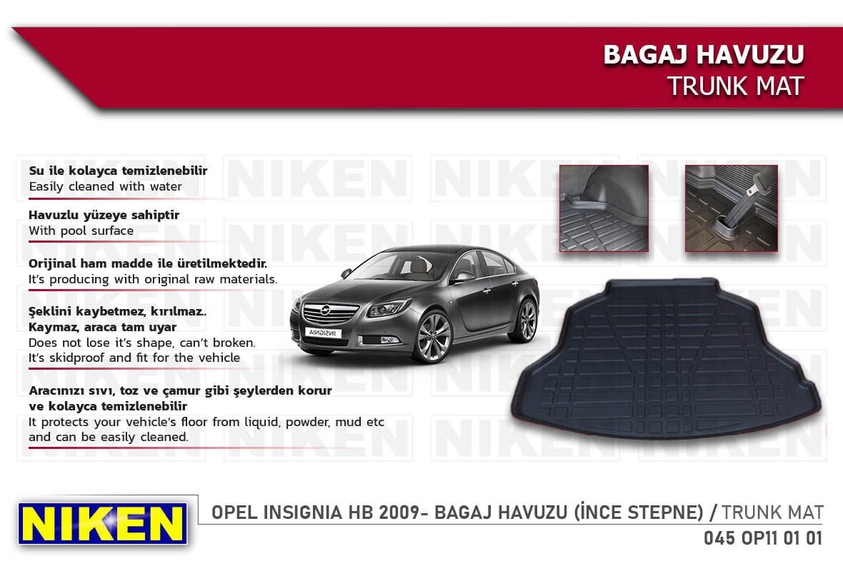 OPEL INSIGNIA HB 2009- BAGAJ HAVUZU (İNCE STEPNE)