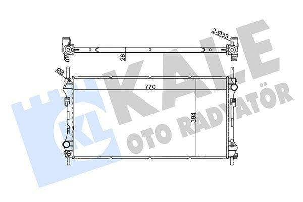 FORD TRANSIT V-184 01-06 SU RADYATÖRÜ MEYC1H 8005 DG KALE