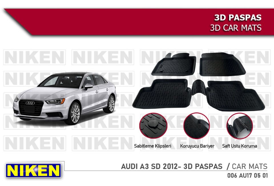 AUDI A3 SD 2012- 3D PASPAS