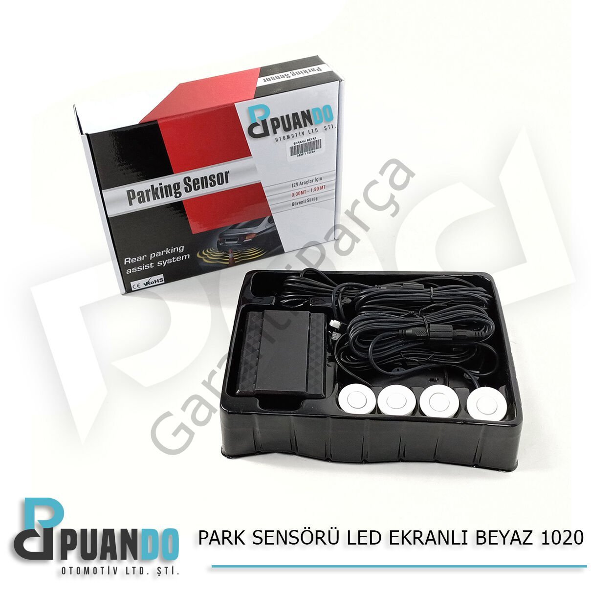 PARK SENSORU LED EKRANLI BEYAZ 1022