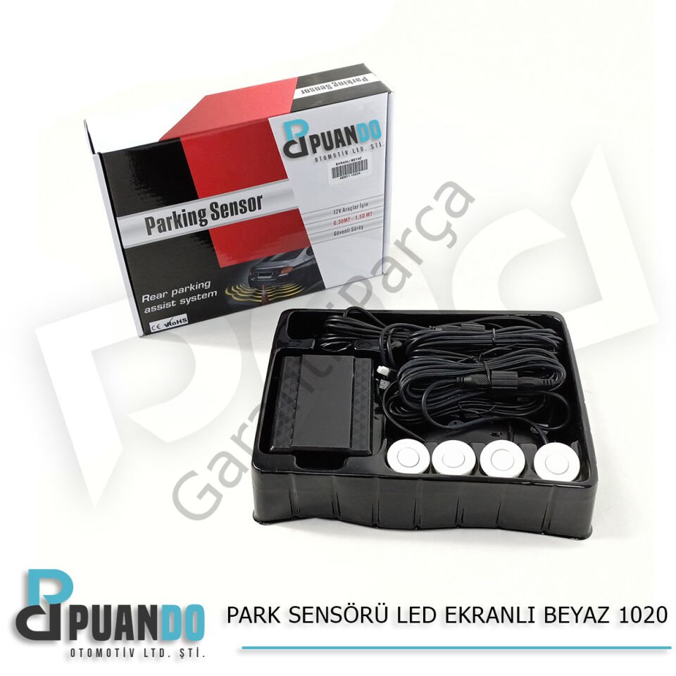 PARK SENSORU LED EKRANLI BEYAZ 1022