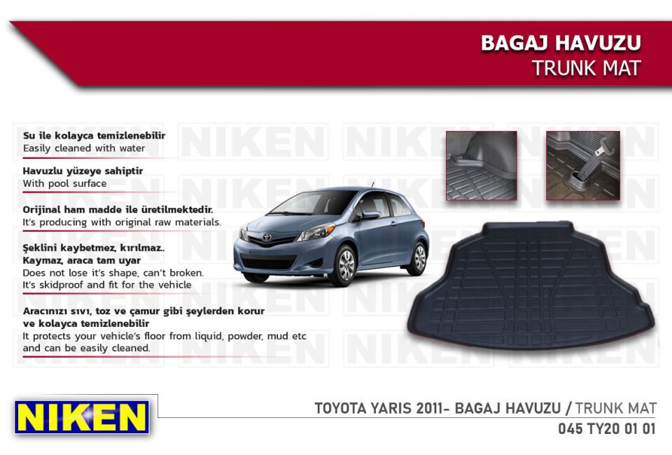 TOYOTA YARIS 2011- BAGAJ HAVUZU