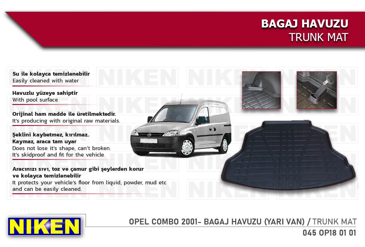 OPEL COMBO 2001- BAGAJ HAVUZU (YARI VAN)