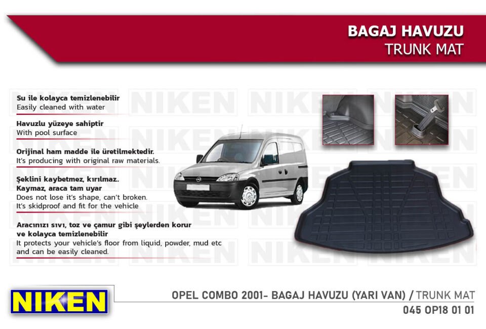 OPEL COMBO 2001- BAGAJ HAVUZU (YARI VAN)