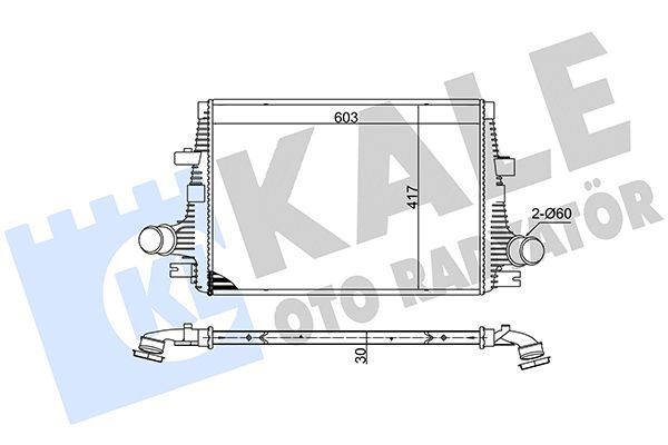 FIAT ALFA ROMEO 159 05- TURBO RADYATÖRÜ 50507299 KALE