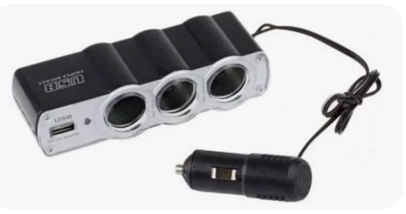 ÇAKMAK SOKETİ 3 LÜ USB Lİ