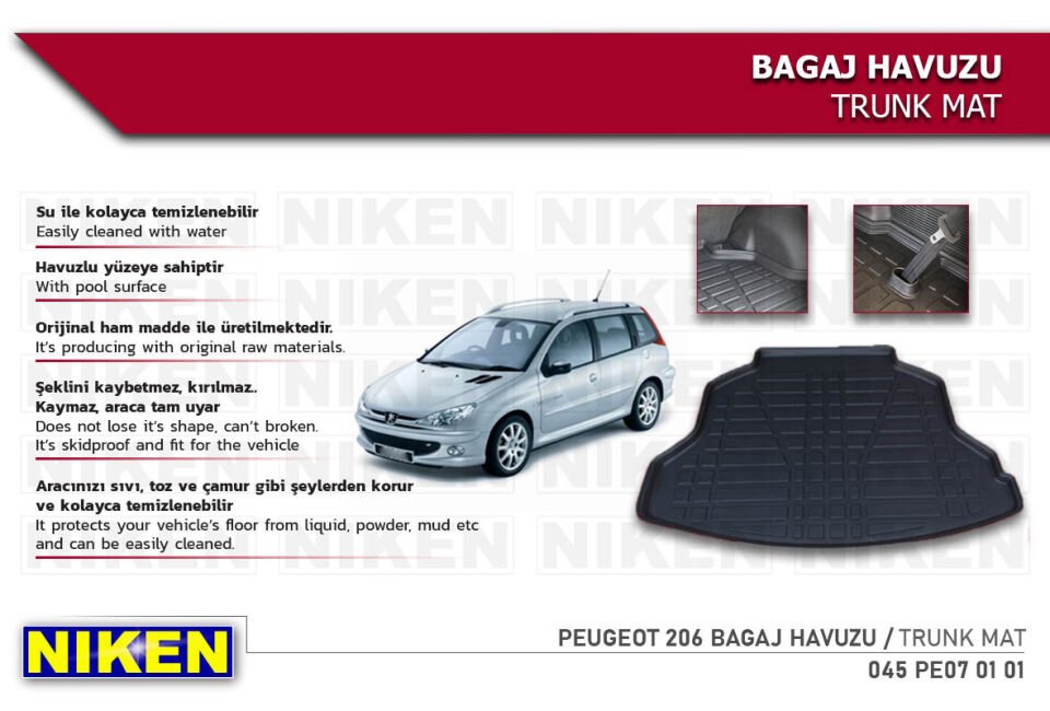 PEUGEOT 206 BAGAJ HAVUZU