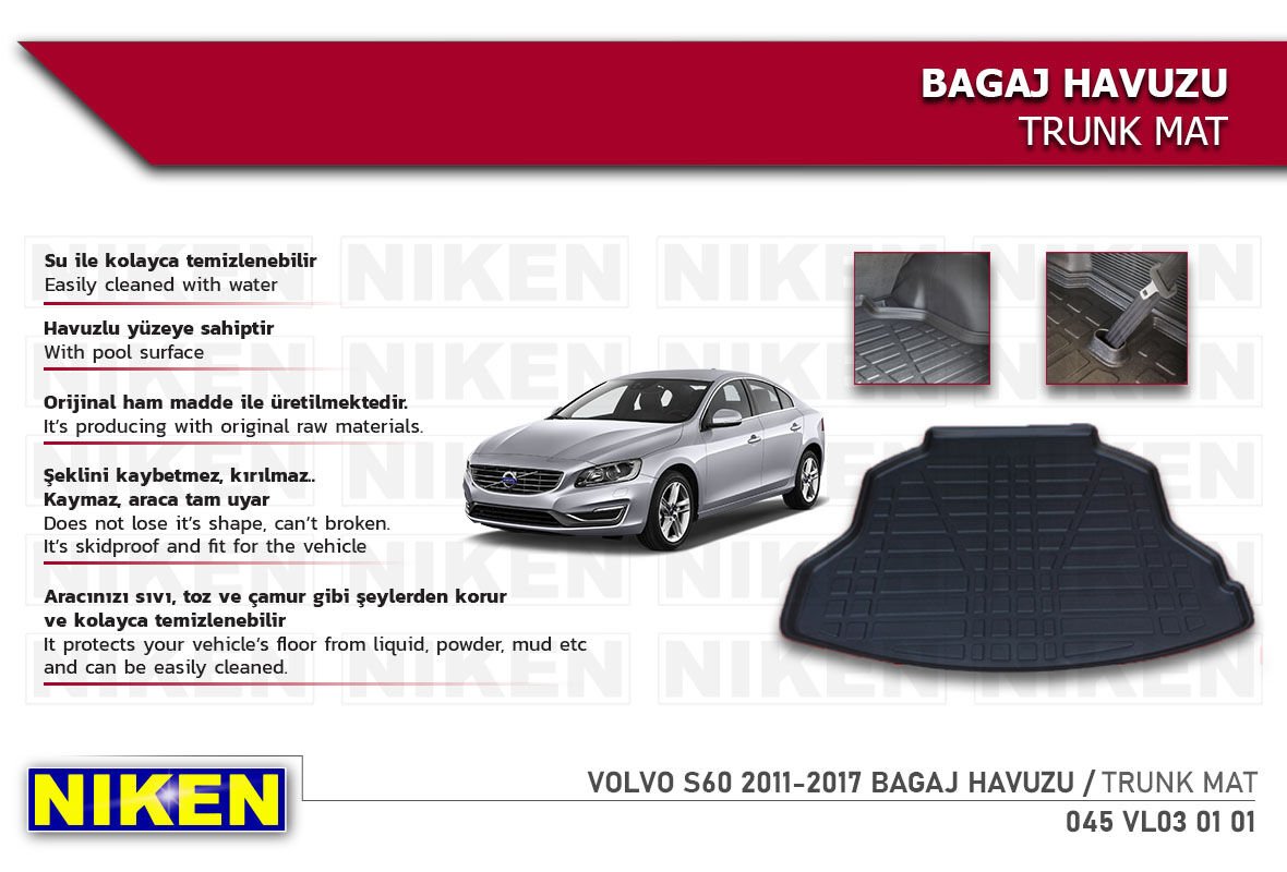 VOLVO S60 2011-2017 BAGAJ HAVUZU