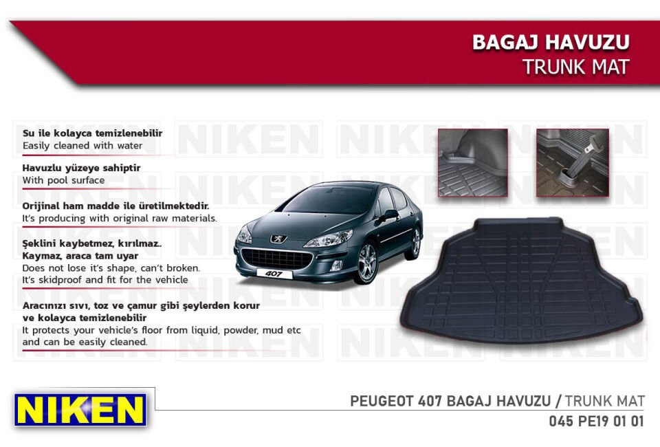 PEUGEOT 407 BAGAJ HAVUZU