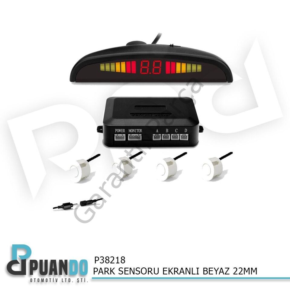 PARK SENSORU EKRANLI BEYAZ 22MM