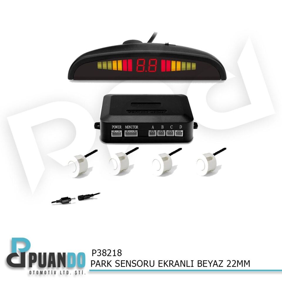 PARK SENSORU EKRANLI BEYAZ 22MM