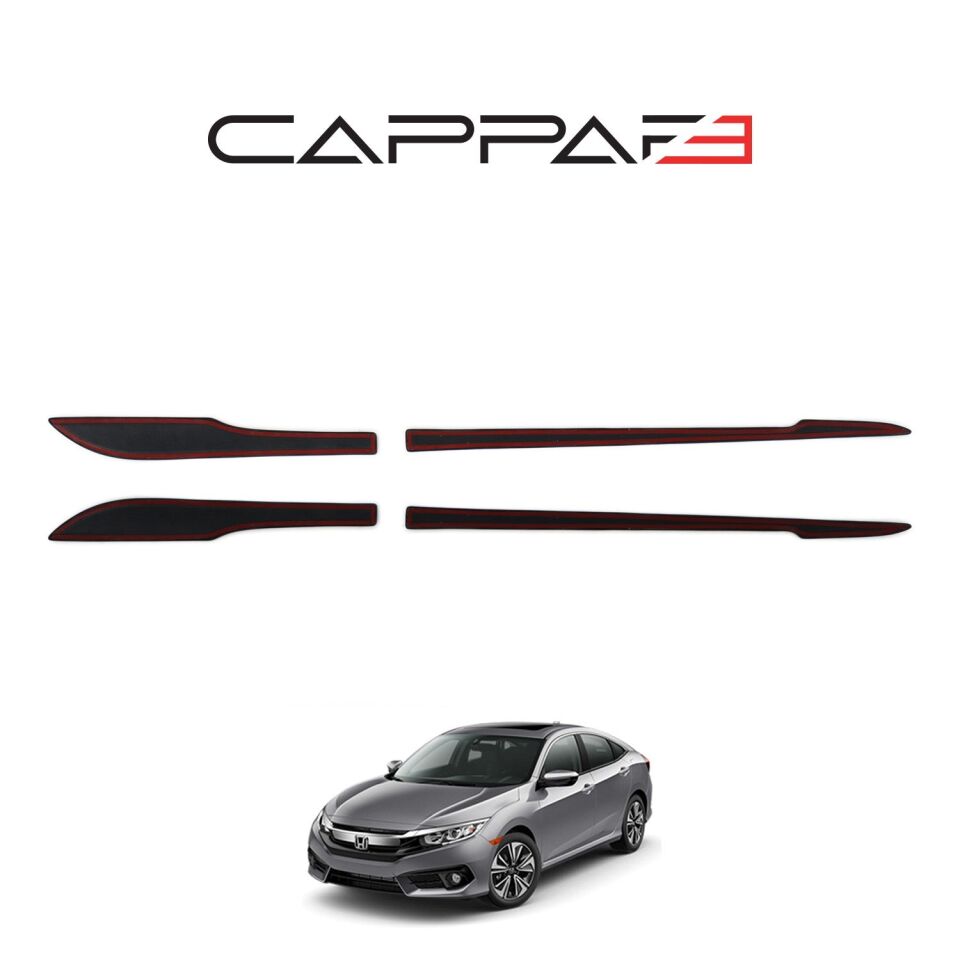 Honda Civic 2016- Yılı ve Sonrası Uyumlu Yan Kapı Alt Çıta 4 Parça