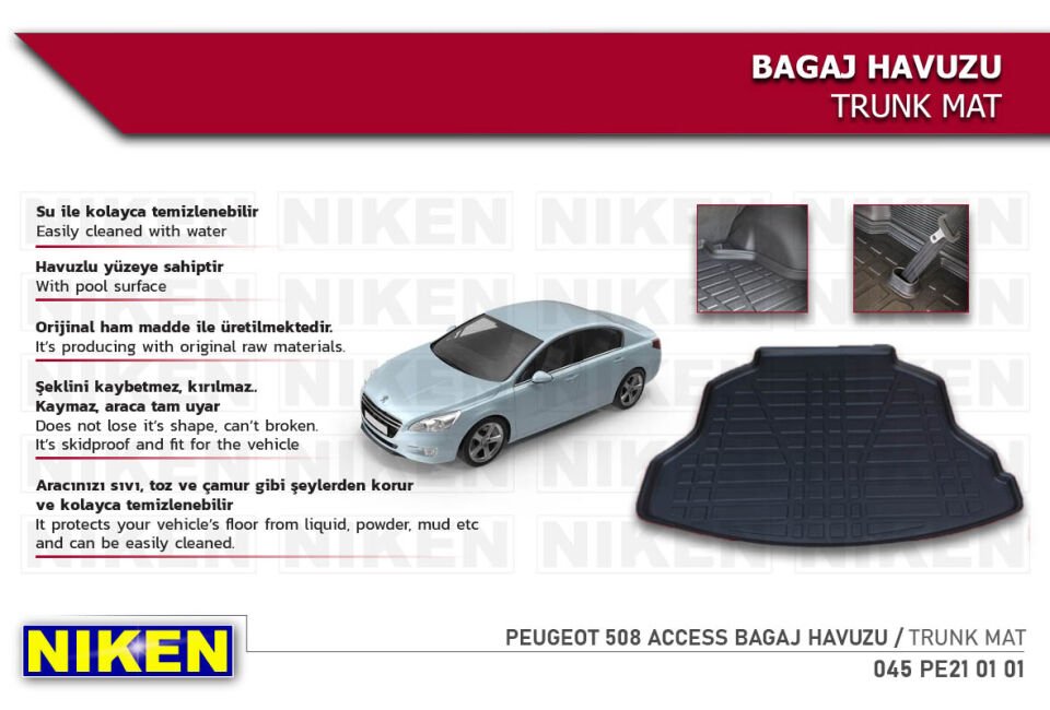 PEUGEOT 508 ACCESS BAGAJ HAVUZU